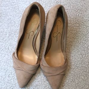 Jessica Simpson leather pumps